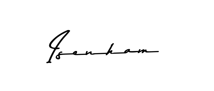 Design your own signature with our free online signature maker. With this signature software, you can create a handwritten (Asem Kandis PERSONAL USE) signature for name Isenham. Isenham signature style 9 images and pictures png