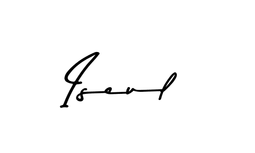 Create a beautiful signature design for name Iseul. With this signature (Asem Kandis PERSONAL USE) fonts, you can make a handwritten signature for free. Iseul signature style 9 images and pictures png