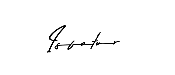 Isfatur stylish signature style. Best Handwritten Sign (Asem Kandis PERSONAL USE) for my name. Handwritten Signature Collection Ideas for my name Isfatur. Isfatur signature style 9 images and pictures png