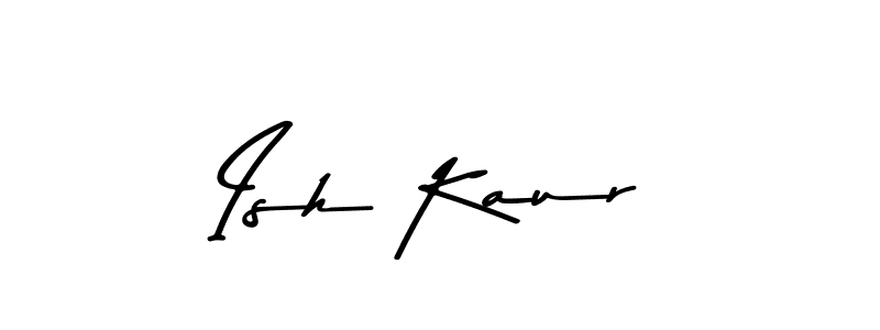 Use a signature maker to create a handwritten signature online. With this signature software, you can design (Asem Kandis PERSONAL USE) your own signature for name Ish Kaur. Ish Kaur signature style 9 images and pictures png