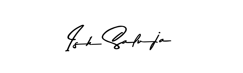 You can use this online signature creator to create a handwritten signature for the name Ish Saluja. This is the best online autograph maker. Ish Saluja signature style 9 images and pictures png