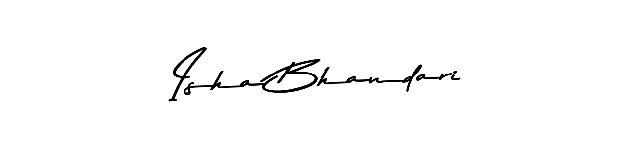 Isha Bhandari stylish signature style. Best Handwritten Sign (Asem Kandis PERSONAL USE) for my name. Handwritten Signature Collection Ideas for my name Isha Bhandari. Isha Bhandari signature style 9 images and pictures png