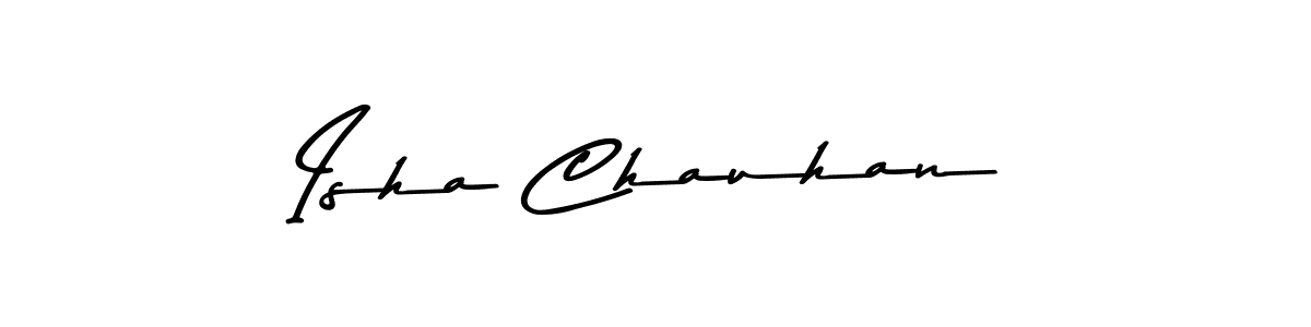Make a beautiful signature design for name Isha Chauhan. With this signature (Asem Kandis PERSONAL USE) style, you can create a handwritten signature for free. Isha Chauhan signature style 9 images and pictures png