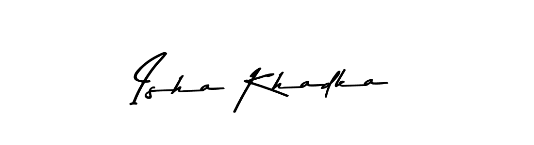 Also You can easily find your signature by using the search form. We will create Isha Khadka name handwritten signature images for you free of cost using Asem Kandis PERSONAL USE sign style. Isha Khadka signature style 9 images and pictures png