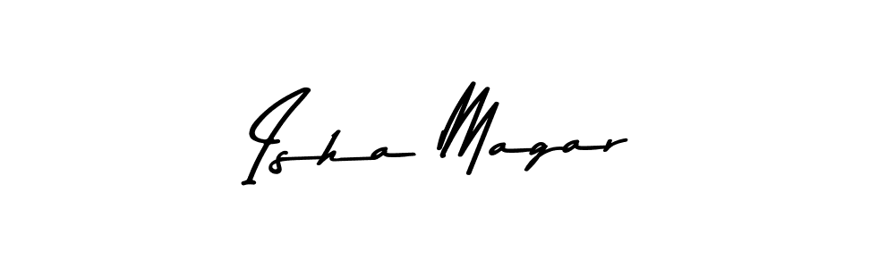 Make a beautiful signature design for name Isha Magar. Use this online signature maker to create a handwritten signature for free. Isha Magar signature style 9 images and pictures png