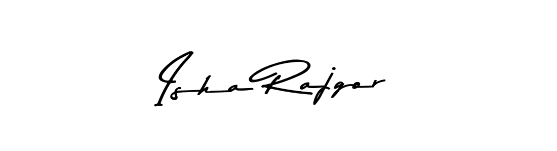 Isha Rajgor stylish signature style. Best Handwritten Sign (Asem Kandis PERSONAL USE) for my name. Handwritten Signature Collection Ideas for my name Isha Rajgor. Isha Rajgor signature style 9 images and pictures png