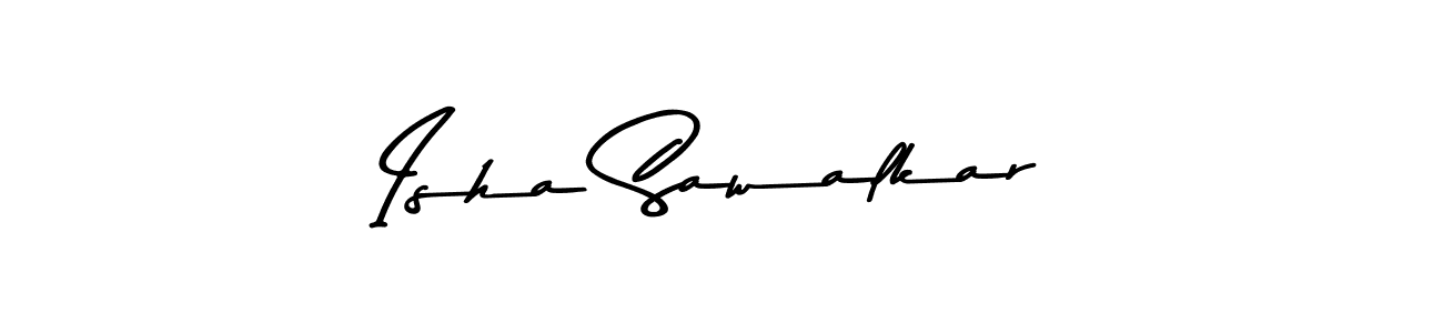 Make a beautiful signature design for name Isha Sawalkar. With this signature (Asem Kandis PERSONAL USE) style, you can create a handwritten signature for free. Isha Sawalkar signature style 9 images and pictures png