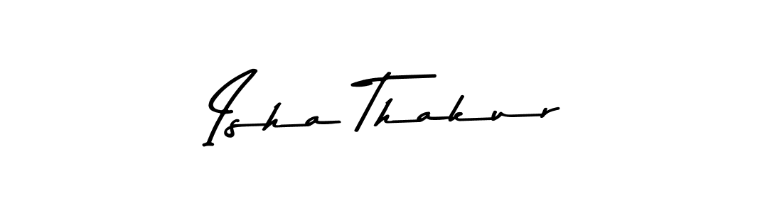 Asem Kandis PERSONAL USE is a professional signature style that is perfect for those who want to add a touch of class to their signature. It is also a great choice for those who want to make their signature more unique. Get Isha Thakur name to fancy signature for free. Isha Thakur signature style 9 images and pictures png