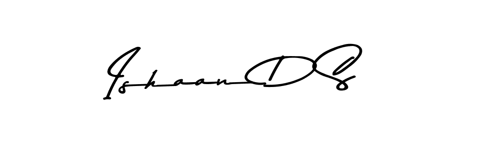 Use a signature maker to create a handwritten signature online. With this signature software, you can design (Asem Kandis PERSONAL USE) your own signature for name Ishaan D S. Ishaan D S signature style 9 images and pictures png