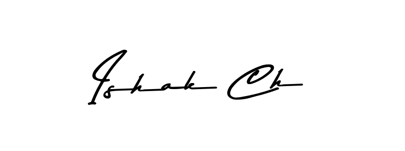 Ishak Ch stylish signature style. Best Handwritten Sign (Asem Kandis PERSONAL USE) for my name. Handwritten Signature Collection Ideas for my name Ishak Ch. Ishak Ch signature style 9 images and pictures png