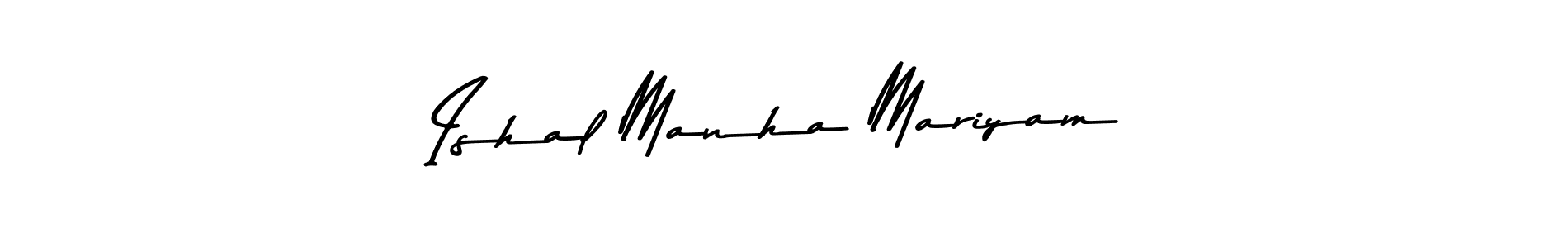Use a signature maker to create a handwritten signature online. With this signature software, you can design (Asem Kandis PERSONAL USE) your own signature for name Ishal Manha Mariyam. Ishal Manha Mariyam signature style 9 images and pictures png