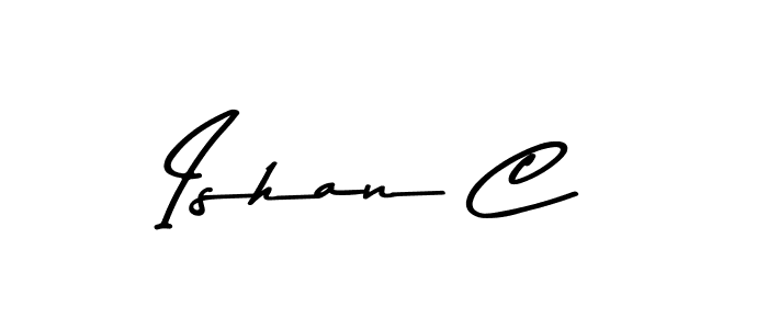 Also You can easily find your signature by using the search form. We will create Ishan C name handwritten signature images for you free of cost using Asem Kandis PERSONAL USE sign style. Ishan C signature style 9 images and pictures png