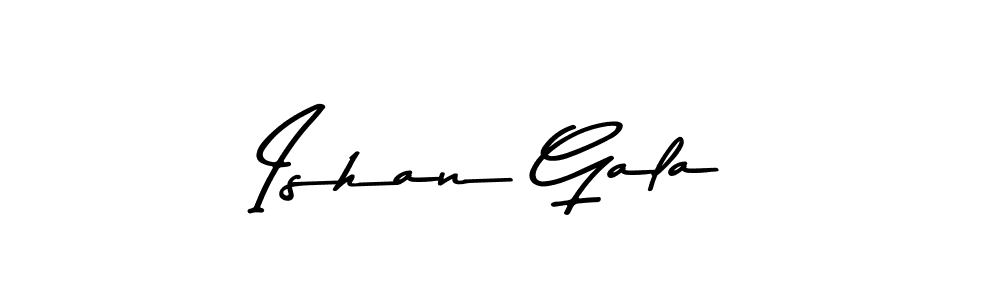 Create a beautiful signature design for name Ishan Gala. With this signature (Asem Kandis PERSONAL USE) fonts, you can make a handwritten signature for free. Ishan Gala signature style 9 images and pictures png