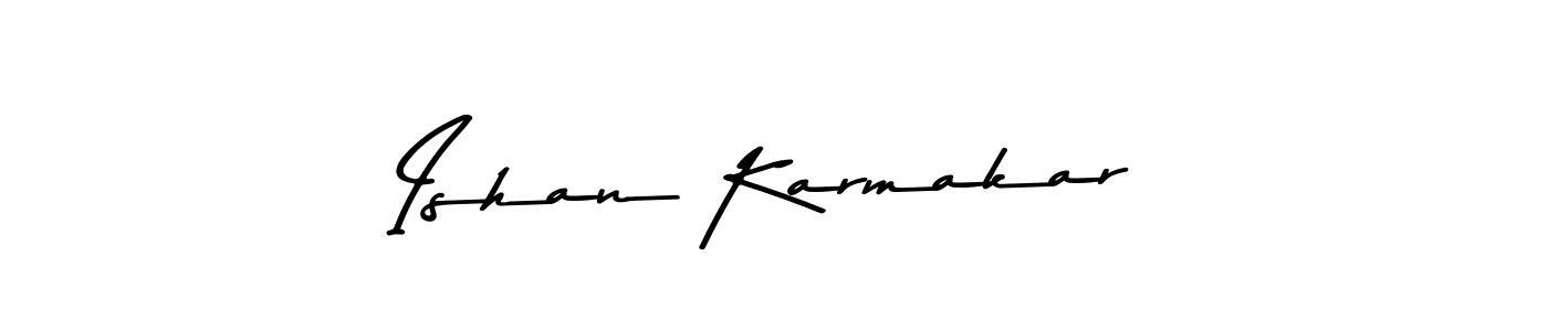 Use a signature maker to create a handwritten signature online. With this signature software, you can design (Asem Kandis PERSONAL USE) your own signature for name Ishan Karmakar. Ishan Karmakar signature style 9 images and pictures png