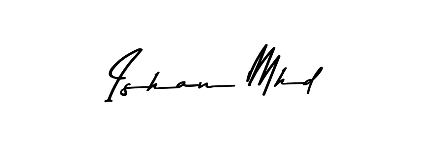 Use a signature maker to create a handwritten signature online. With this signature software, you can design (Asem Kandis PERSONAL USE) your own signature for name Ishan Mhd. Ishan Mhd signature style 9 images and pictures png