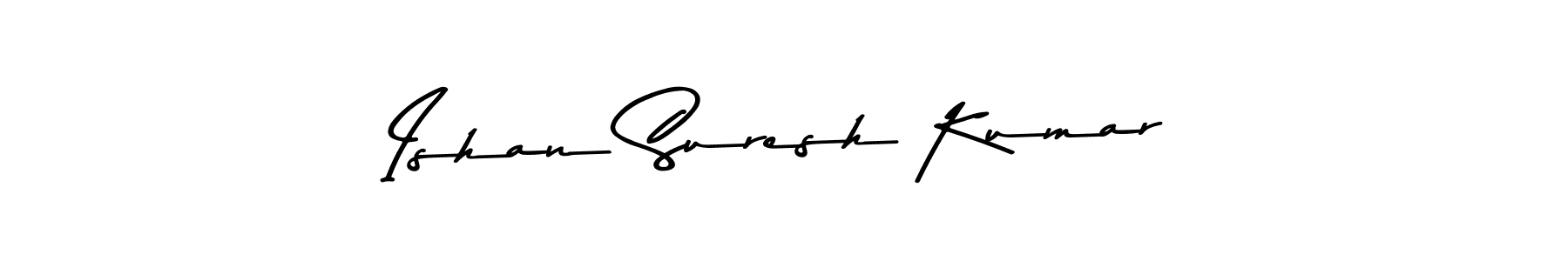 The best way (Asem Kandis PERSONAL USE) to make a short signature is to pick only two or three words in your name. The name Ishan Suresh Kumar include a total of six letters. For converting this name. Ishan Suresh Kumar signature style 9 images and pictures png