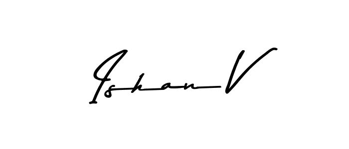 The best way (Asem Kandis PERSONAL USE) to make a short signature is to pick only two or three words in your name. The name Ishan V include a total of six letters. For converting this name. Ishan V signature style 9 images and pictures png