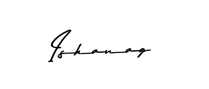 How to Draw Ishanag signature style? Asem Kandis PERSONAL USE is a latest design signature styles for name Ishanag. Ishanag signature style 9 images and pictures png