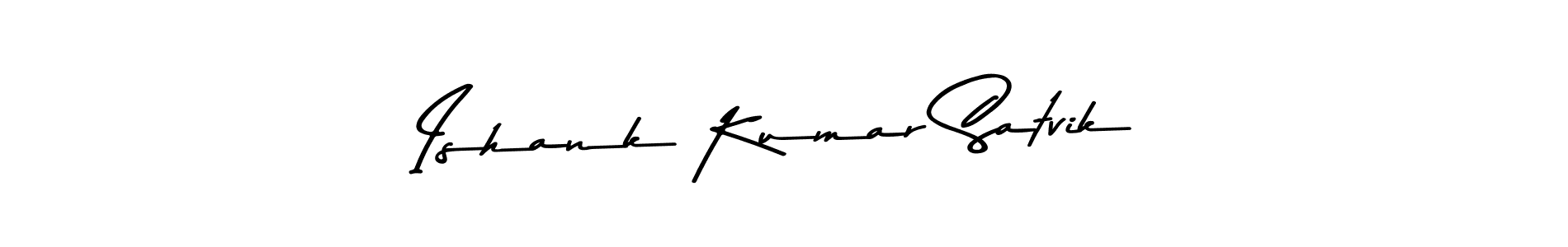 How to make Ishank Kumar Satvik signature? Asem Kandis PERSONAL USE is a professional autograph style. Create handwritten signature for Ishank Kumar Satvik name. Ishank Kumar Satvik signature style 9 images and pictures png