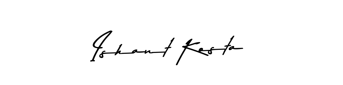 You can use this online signature creator to create a handwritten signature for the name Ishant Kosta. This is the best online autograph maker. Ishant Kosta signature style 9 images and pictures png