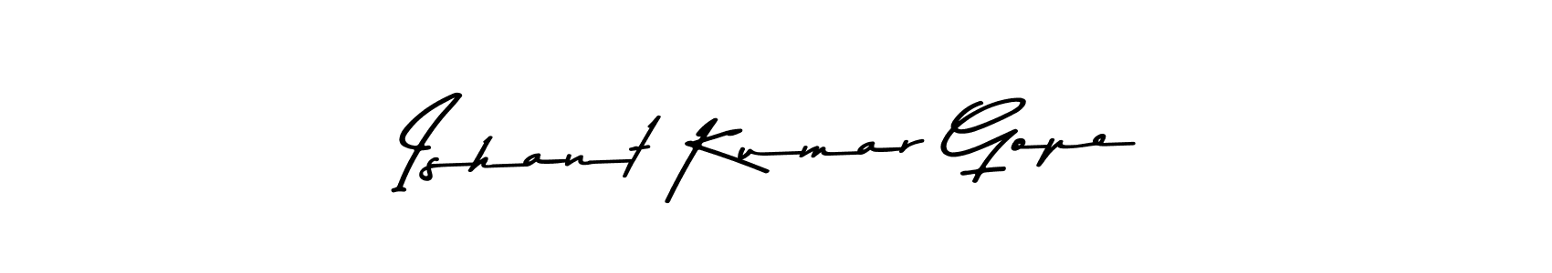 This is the best signature style for the Ishant Kumar Gope name. Also you like these signature font (Asem Kandis PERSONAL USE). Mix name signature. Ishant Kumar Gope signature style 9 images and pictures png
