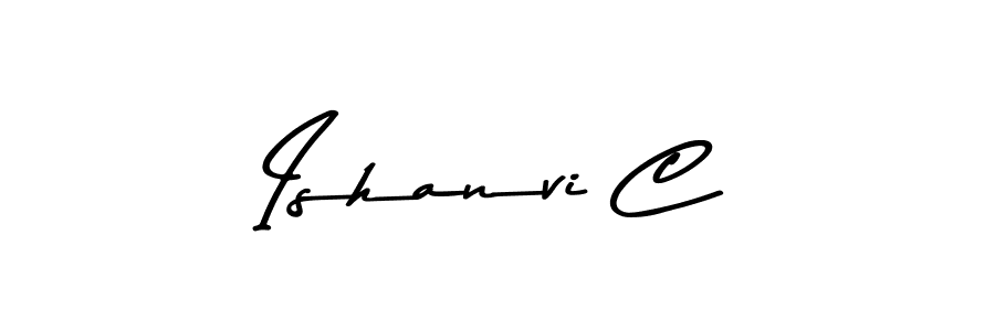 Also we have Ishanvi C name is the best signature style. Create professional handwritten signature collection using Asem Kandis PERSONAL USE autograph style. Ishanvi C signature style 9 images and pictures png