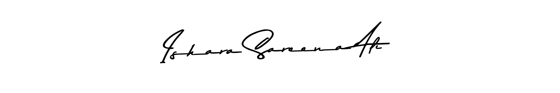 The best way (Asem Kandis PERSONAL USE) to make a short signature is to pick only two or three words in your name. The name Ishara Sareena Ali include a total of six letters. For converting this name. Ishara Sareena Ali signature style 9 images and pictures png