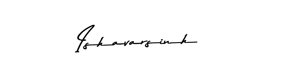 How to make Ishavarsinh name signature. Use Asem Kandis PERSONAL USE style for creating short signs online. This is the latest handwritten sign. Ishavarsinh signature style 9 images and pictures png