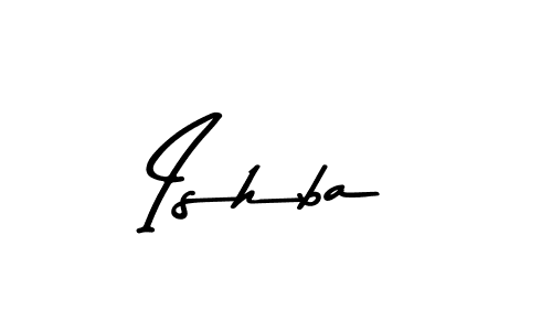 Ishba stylish signature style. Best Handwritten Sign (Asem Kandis PERSONAL USE) for my name. Handwritten Signature Collection Ideas for my name Ishba. Ishba signature style 9 images and pictures png