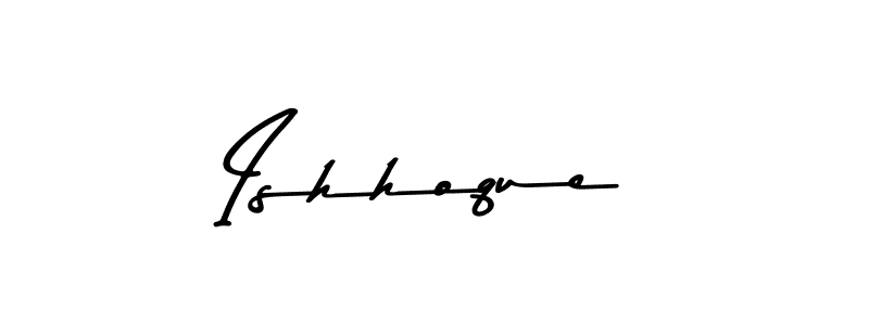 Create a beautiful signature design for name Ishhoque. With this signature (Asem Kandis PERSONAL USE) fonts, you can make a handwritten signature for free. Ishhoque signature style 9 images and pictures png