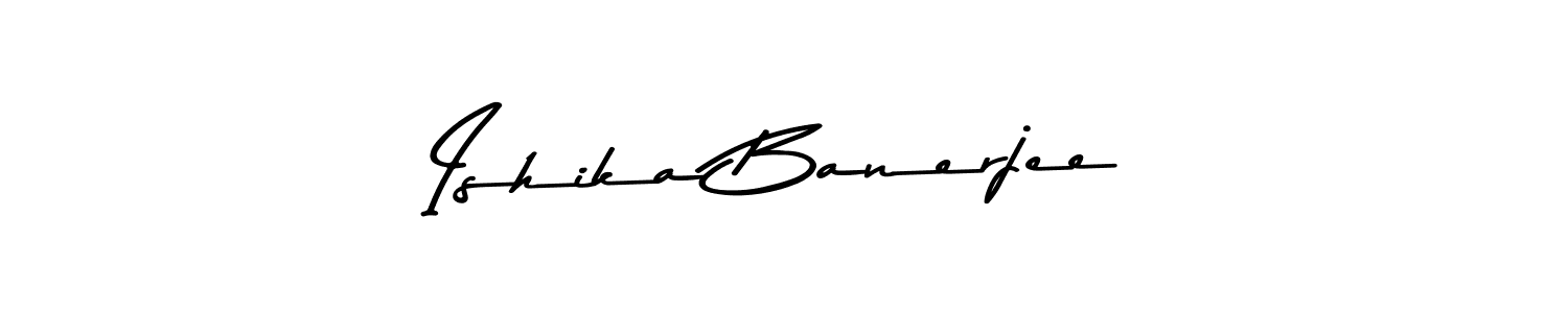Create a beautiful signature design for name Ishika Banerjee. With this signature (Asem Kandis PERSONAL USE) fonts, you can make a handwritten signature for free. Ishika Banerjee signature style 9 images and pictures png
