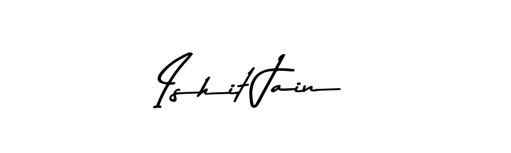 How to make Ishit Jain signature? Asem Kandis PERSONAL USE is a professional autograph style. Create handwritten signature for Ishit Jain name. Ishit Jain signature style 9 images and pictures png