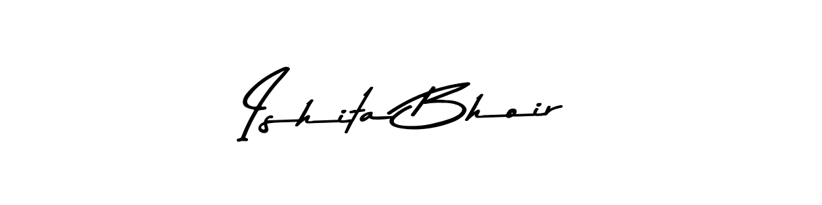 The best way (Asem Kandis PERSONAL USE) to make a short signature is to pick only two or three words in your name. The name Ishita Bhoir include a total of six letters. For converting this name. Ishita Bhoir signature style 9 images and pictures png