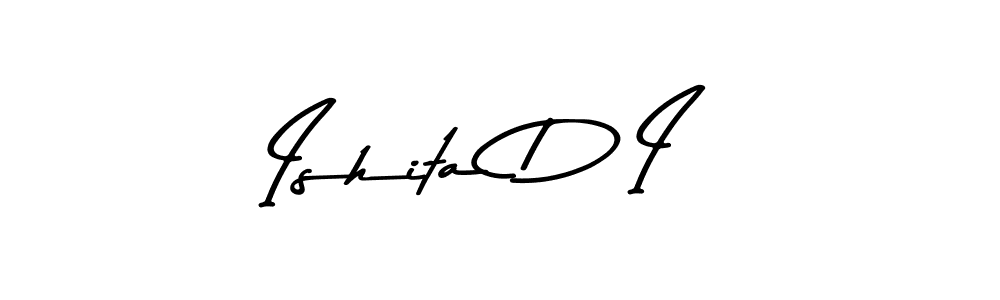 How to make Ishita D I signature? Asem Kandis PERSONAL USE is a professional autograph style. Create handwritten signature for Ishita D I name. Ishita D I signature style 9 images and pictures png