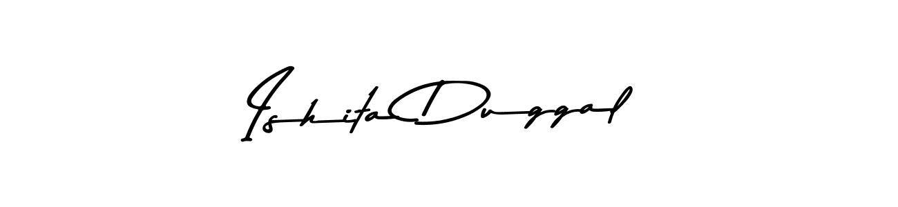 Also You can easily find your signature by using the search form. We will create Ishita Duggal name handwritten signature images for you free of cost using Asem Kandis PERSONAL USE sign style. Ishita Duggal signature style 9 images and pictures png