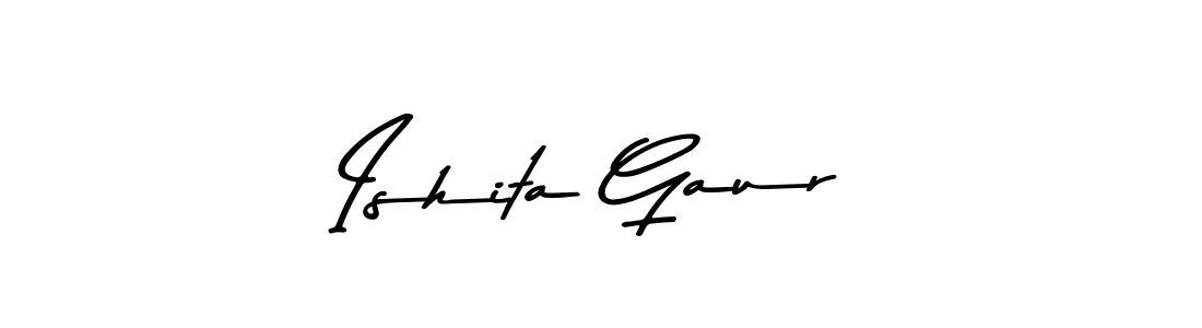 The best way (Asem Kandis PERSONAL USE) to make a short signature is to pick only two or three words in your name. The name Ishita Gaur include a total of six letters. For converting this name. Ishita Gaur signature style 9 images and pictures png