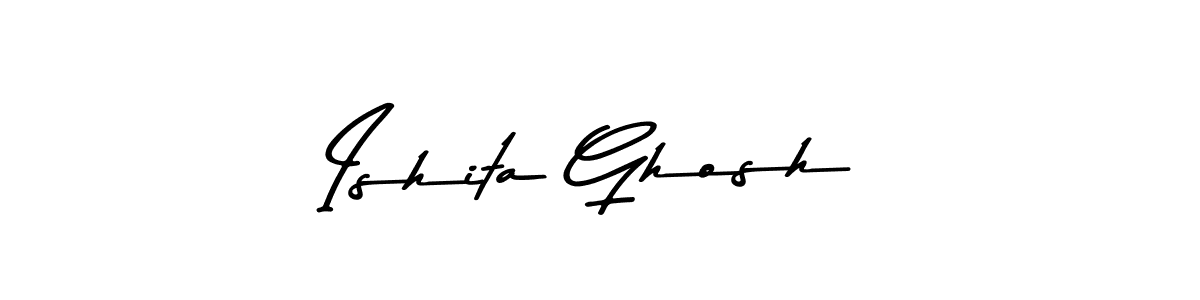 The best way (Asem Kandis PERSONAL USE) to make a short signature is to pick only two or three words in your name. The name Ishita Ghosh include a total of six letters. For converting this name. Ishita Ghosh signature style 9 images and pictures png