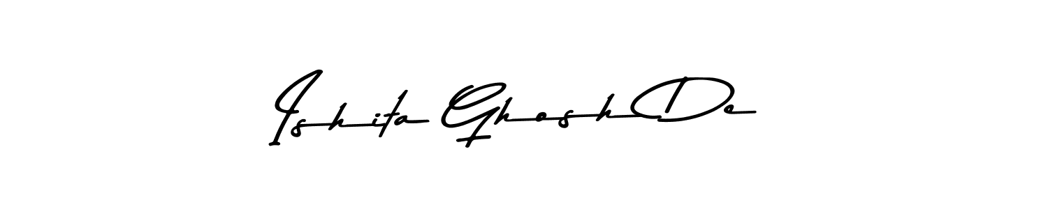 Design your own signature with our free online signature maker. With this signature software, you can create a handwritten (Asem Kandis PERSONAL USE) signature for name Ishita Ghosh De. Ishita Ghosh De signature style 9 images and pictures png