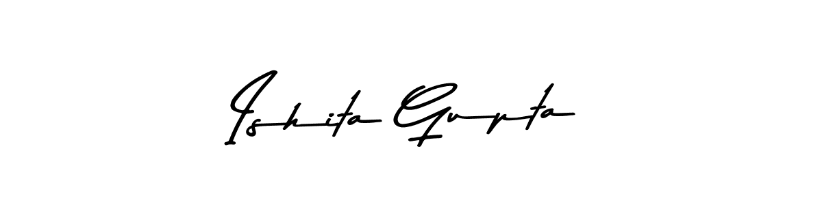 Similarly Asem Kandis PERSONAL USE is the best handwritten signature design. Signature creator online .You can use it as an online autograph creator for name Ishita Gupta. Ishita Gupta signature style 9 images and pictures png