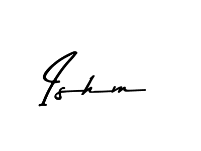 This is the best signature style for the Ishm name. Also you like these signature font (Asem Kandis PERSONAL USE). Mix name signature. Ishm signature style 9 images and pictures png