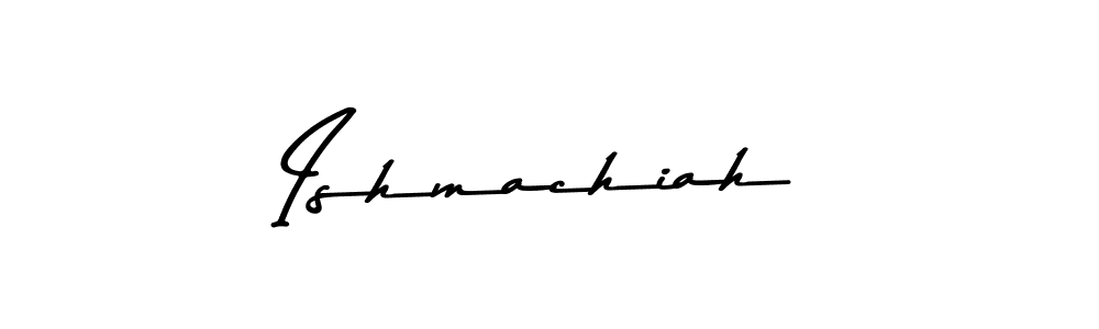 How to make Ishmachiah name signature. Use Asem Kandis PERSONAL USE style for creating short signs online. This is the latest handwritten sign. Ishmachiah signature style 9 images and pictures png