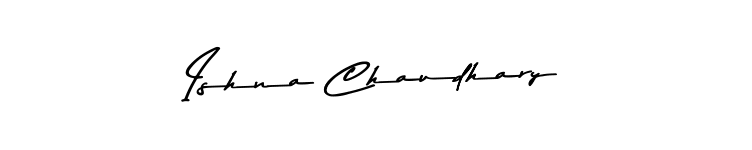 Use a signature maker to create a handwritten signature online. With this signature software, you can design (Asem Kandis PERSONAL USE) your own signature for name Ishna Chaudhary. Ishna Chaudhary signature style 9 images and pictures png