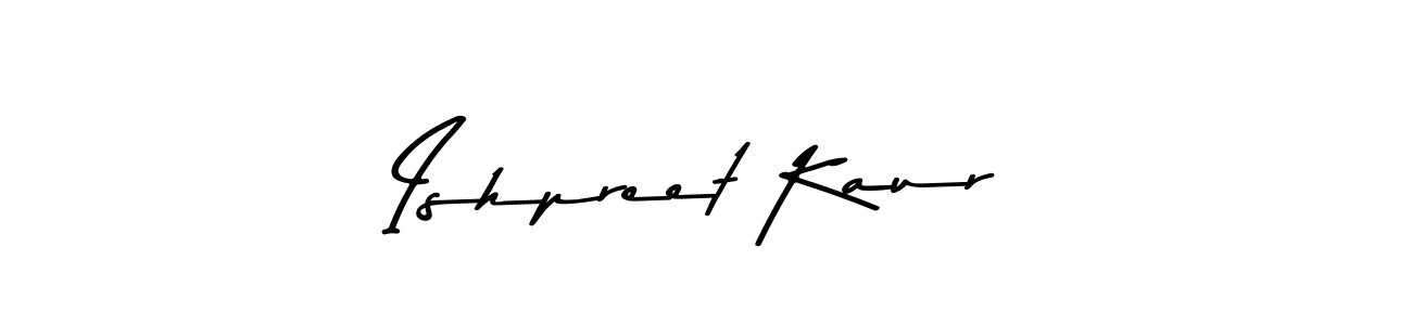 The best way (Asem Kandis PERSONAL USE) to make a short signature is to pick only two or three words in your name. The name Ishpreet Kaur include a total of six letters. For converting this name. Ishpreet Kaur signature style 9 images and pictures png