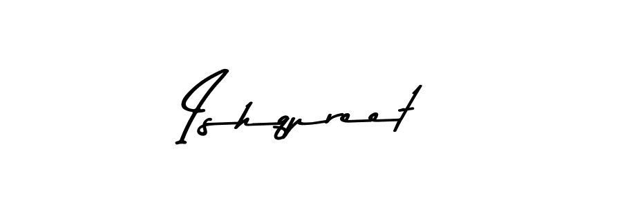 Make a beautiful signature design for name Ishqpreet. With this signature (Asem Kandis PERSONAL USE) style, you can create a handwritten signature for free. Ishqpreet signature style 9 images and pictures png