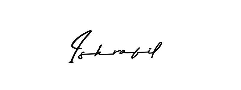 Make a beautiful signature design for name Ishrafil. With this signature (Asem Kandis PERSONAL USE) style, you can create a handwritten signature for free. Ishrafil signature style 9 images and pictures png