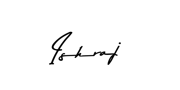 Similarly Asem Kandis PERSONAL USE is the best handwritten signature design. Signature creator online .You can use it as an online autograph creator for name Ishraj. Ishraj signature style 9 images and pictures png