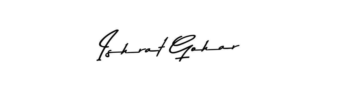 Use a signature maker to create a handwritten signature online. With this signature software, you can design (Asem Kandis PERSONAL USE) your own signature for name Ishrat Gohar. Ishrat Gohar signature style 9 images and pictures png