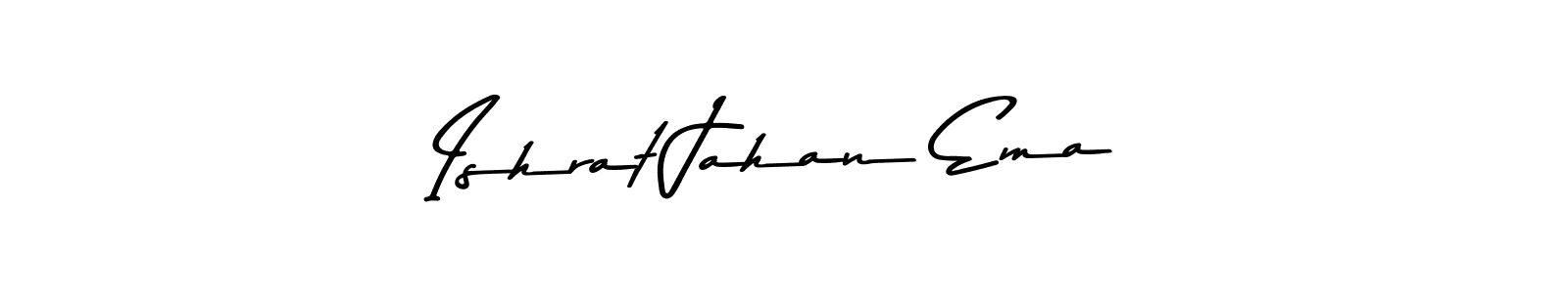 Ishrat Jahan Ema stylish signature style. Best Handwritten Sign (Asem Kandis PERSONAL USE) for my name. Handwritten Signature Collection Ideas for my name Ishrat Jahan Ema. Ishrat Jahan Ema signature style 9 images and pictures png