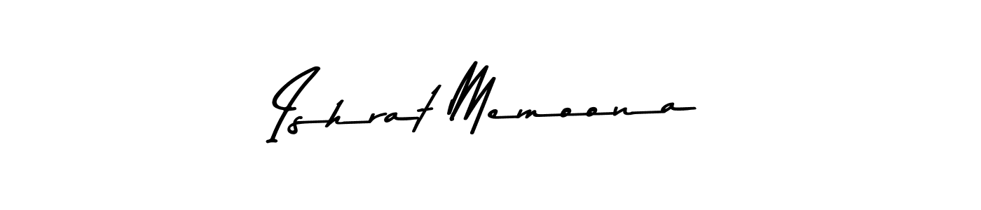 The best way (Asem Kandis PERSONAL USE) to make a short signature is to pick only two or three words in your name. The name Ishrat Memoona include a total of six letters. For converting this name. Ishrat Memoona signature style 9 images and pictures png