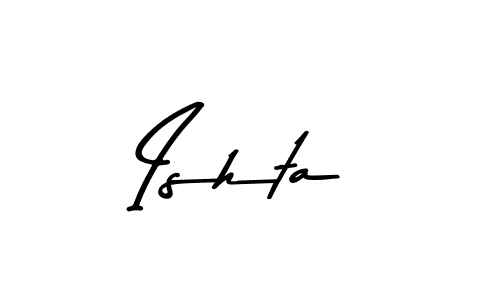 This is the best signature style for the Ishta name. Also you like these signature font (Asem Kandis PERSONAL USE). Mix name signature. Ishta signature style 9 images and pictures png